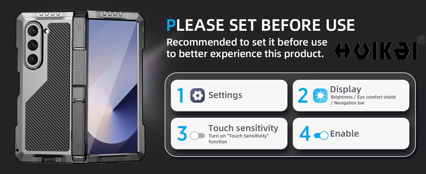 Galaxy Z Fold 7 Metal Bumper Heavy Duty Shockproof Cover