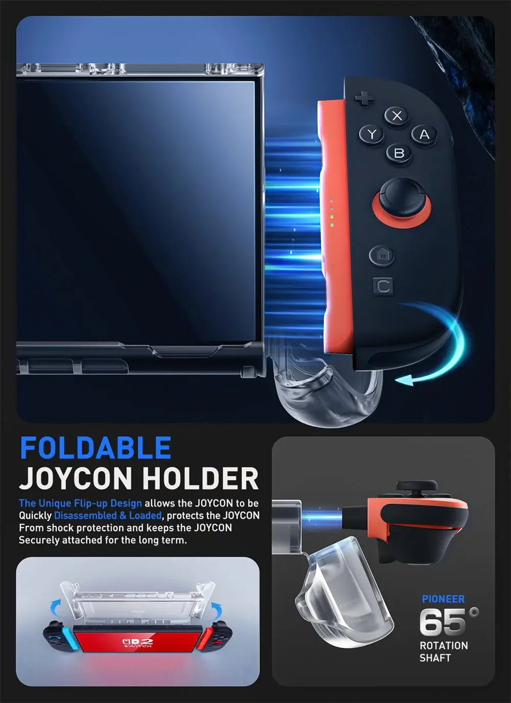 SUPCASE Nintendo Switch 2 Quick-Release TPU Grip