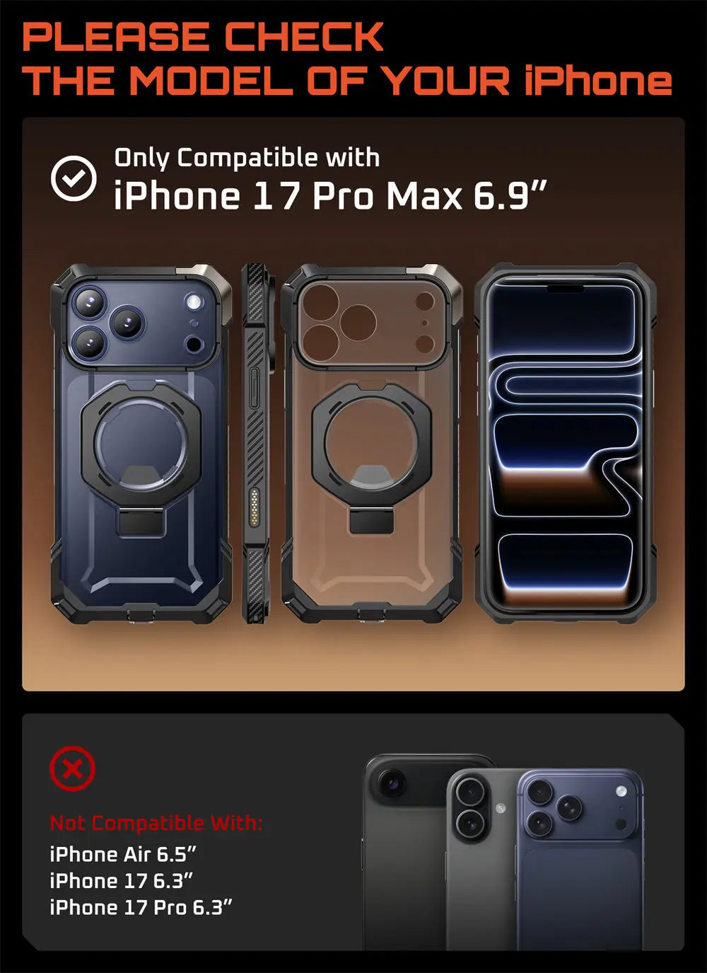 SUPCASE iPhone 17 Pro Max Camera Control UB Grip Case