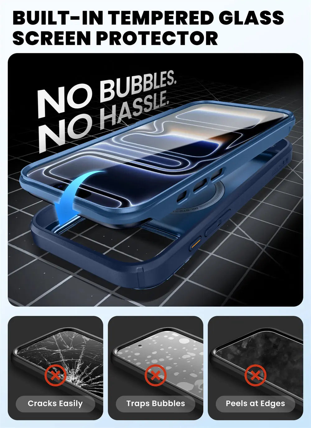 iPhone 17 Pro Case I-BLASON Are Flip Full-Body Heavy Duty Case