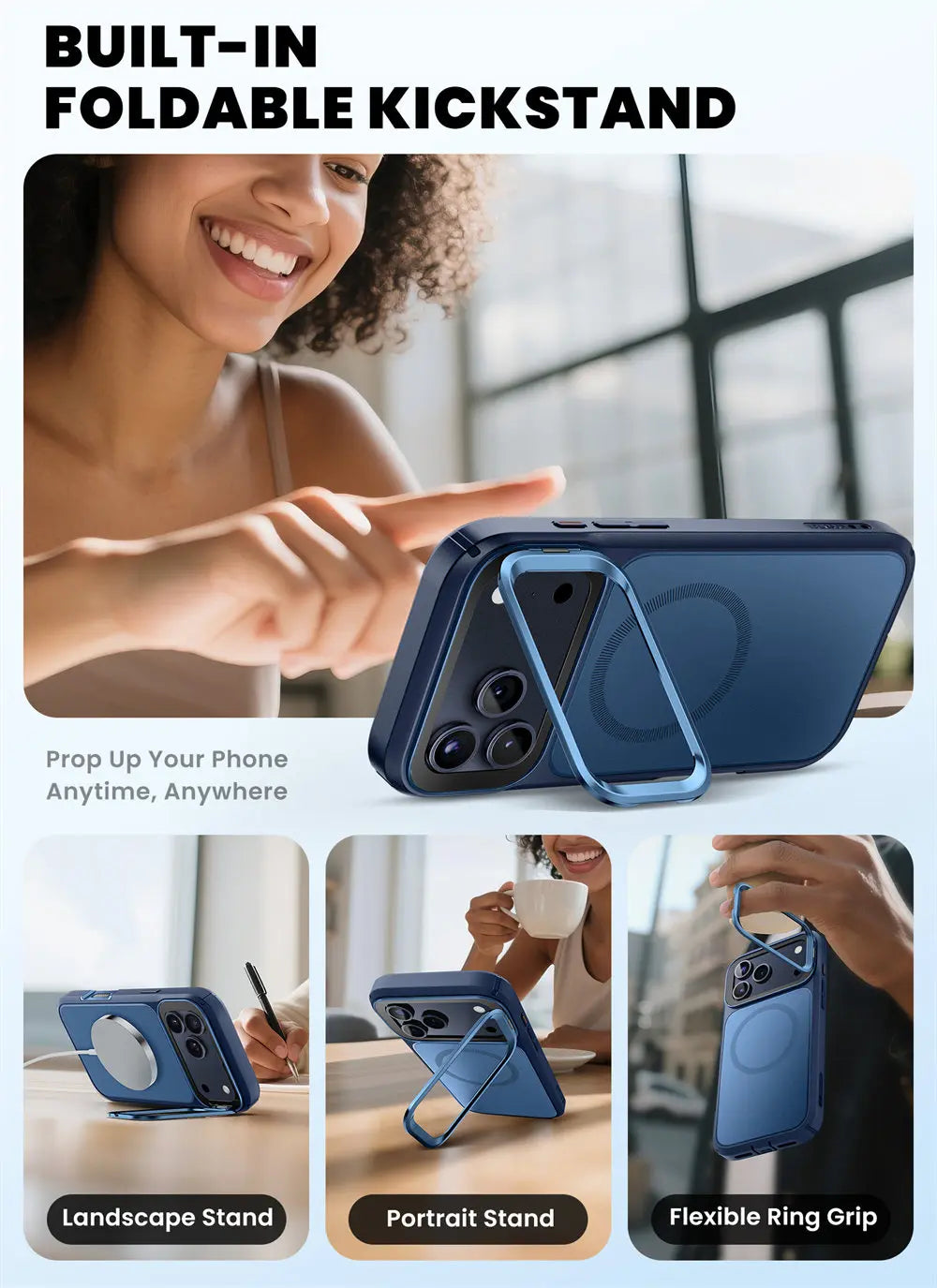 iPhone 17 Pro Case I-BLASON Are Flip Full-Body Heavy Duty Case