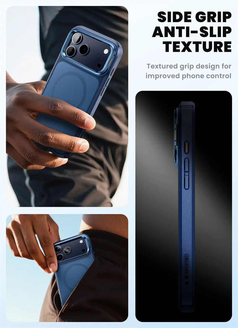 iPhone 17 Pro Case I-BLASON Are Flip Full-Body Heavy Duty Case