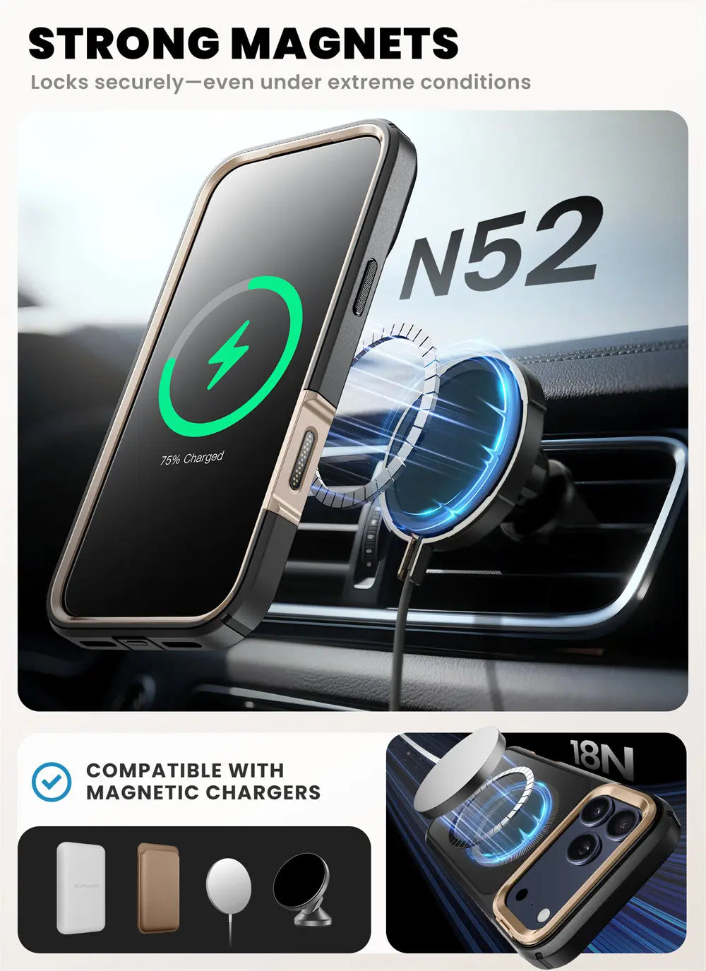 iPhone 17 Pro Case I-BLASON Are Flip Full-Body Heavy Duty Case