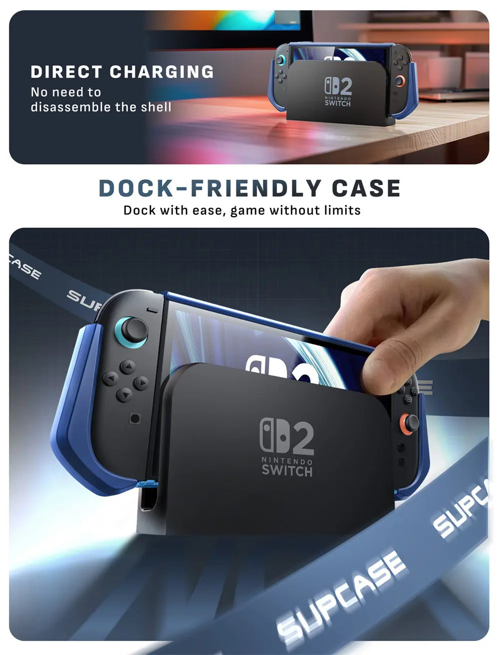 SUPCASE Dockable Nintendo Switch 2 Case