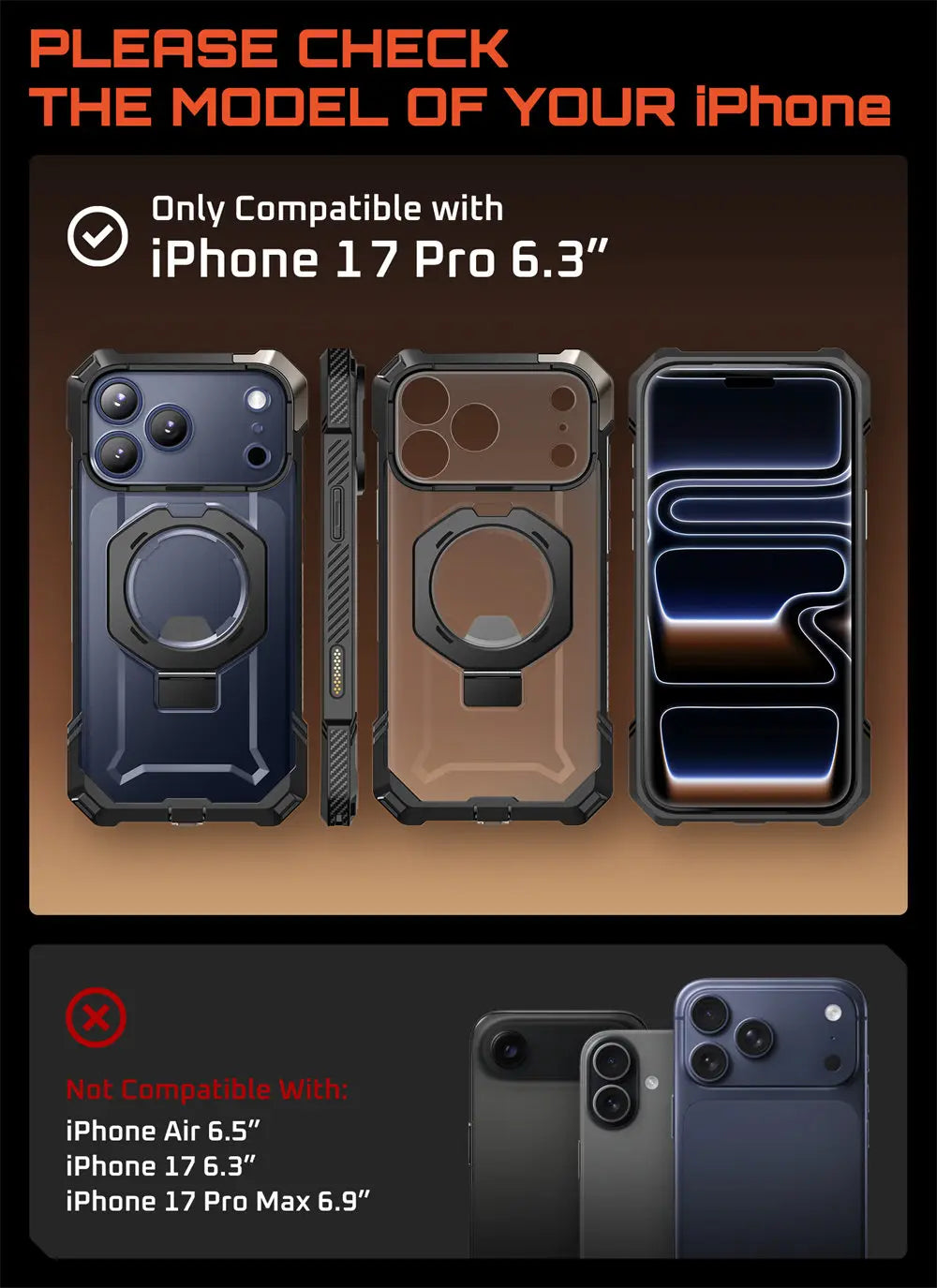 SUPCASE iPhone 17 Pro Camera Control UB Heavy Duty Case