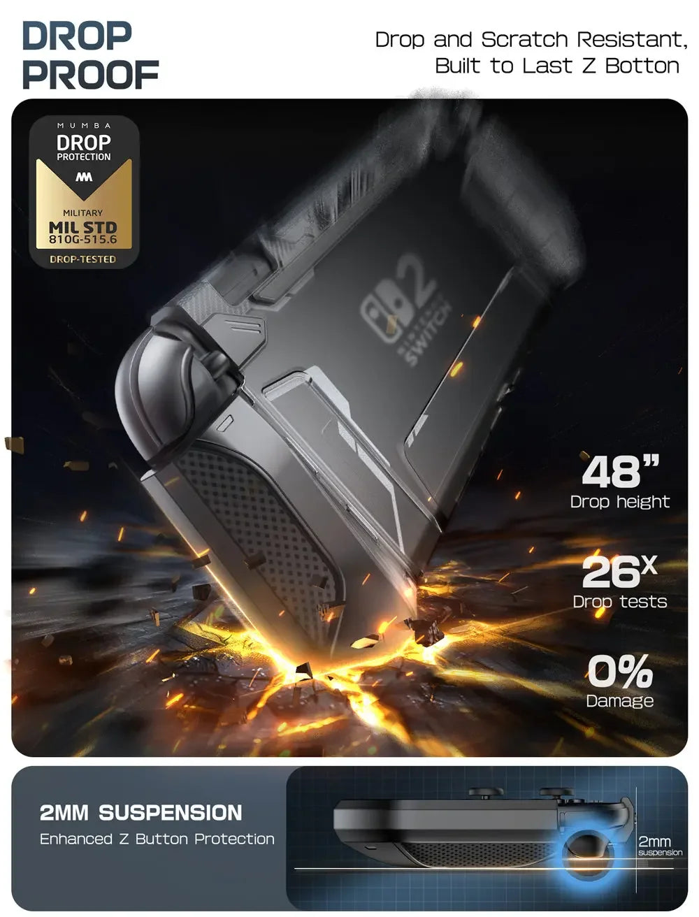 SUPCASE Dockable Nintendo Switch 2 Case