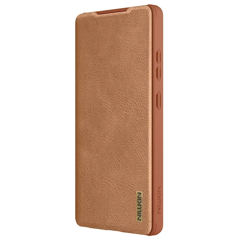 Galaxy S25 NILLKIN Leather Lens Cover Case