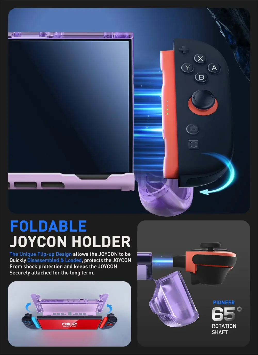 SUPCASE Nintendo Switch 2 Quick-Release TPU Grip