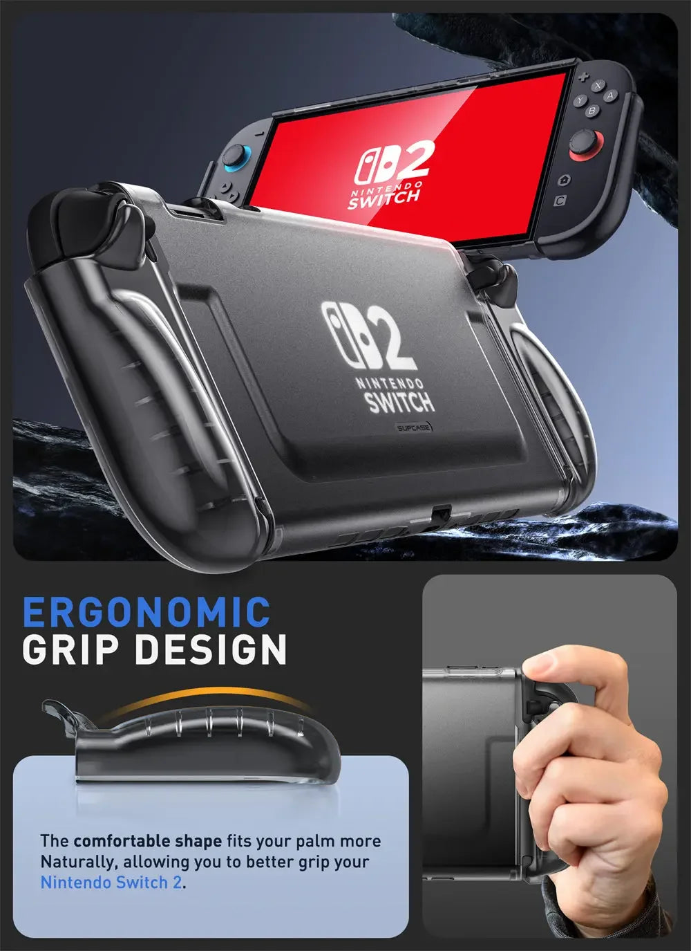 SUPCASE Nintendo Switch 2 Quick-Release TPU Grip