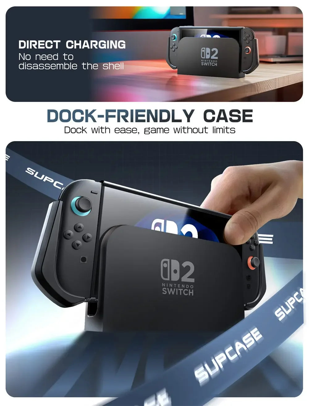 SUPCASE Dockable Nintendo Switch 2 Case