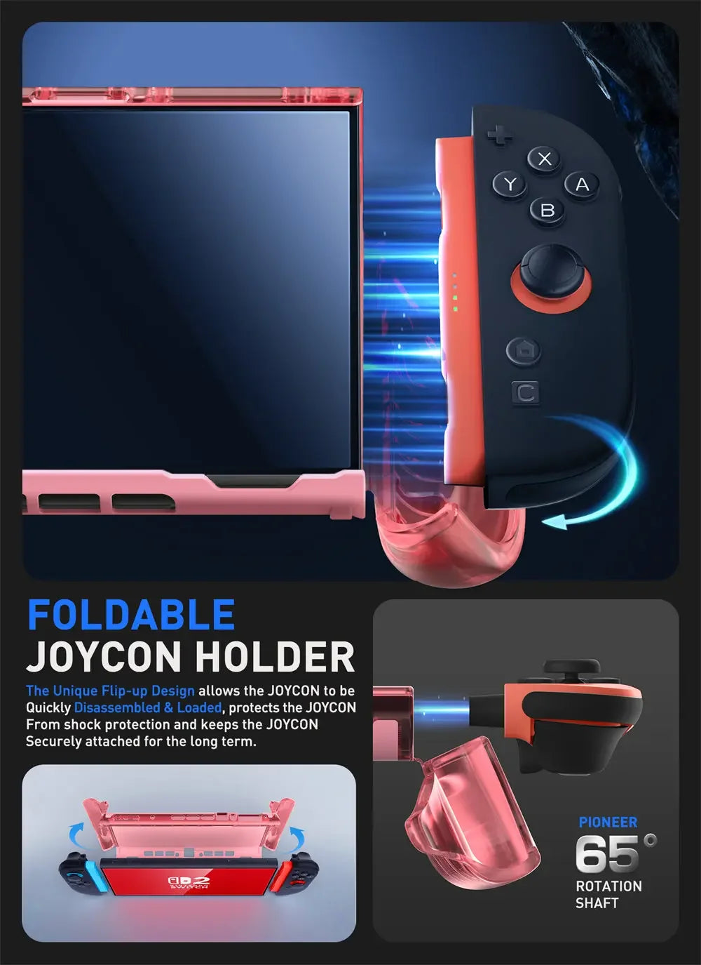 SUPCASE Nintendo Switch 2 Quick-Release TPU Grip