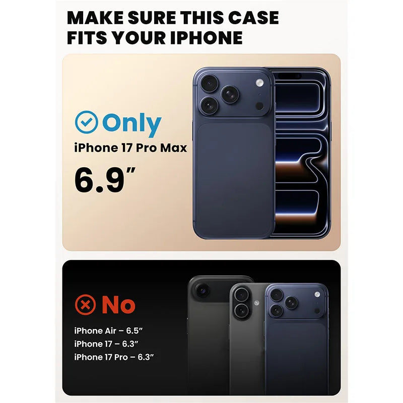 iPhone 17 Pro Case I-BLASON Are Flip Full-Body Heavy Duty Case