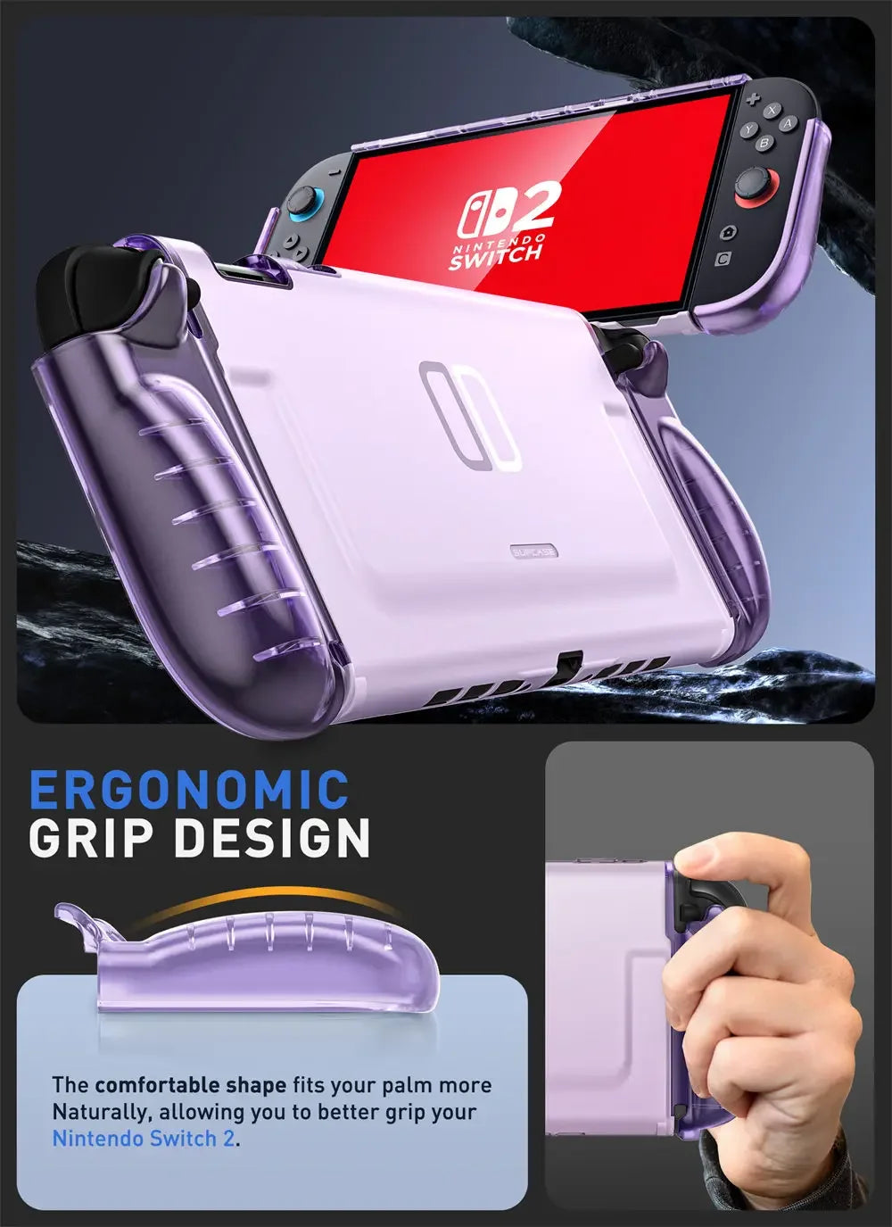 SUPCASE Nintendo Switch 2 Quick-Release TPU Grip