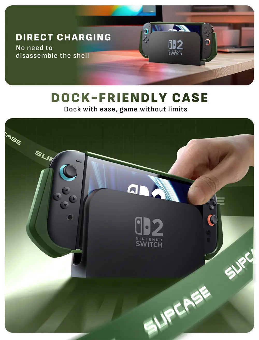 SUPCASE Dockable Nintendo Switch 2 Case