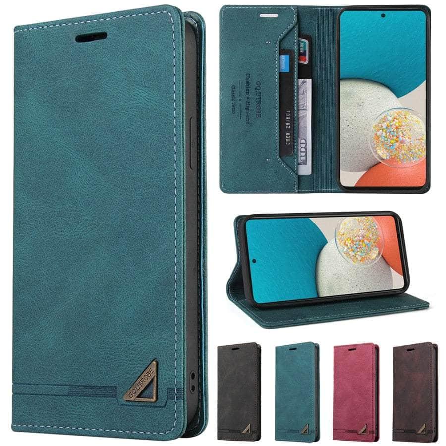 Anti-theft Galaxy A54 Leather Wallet