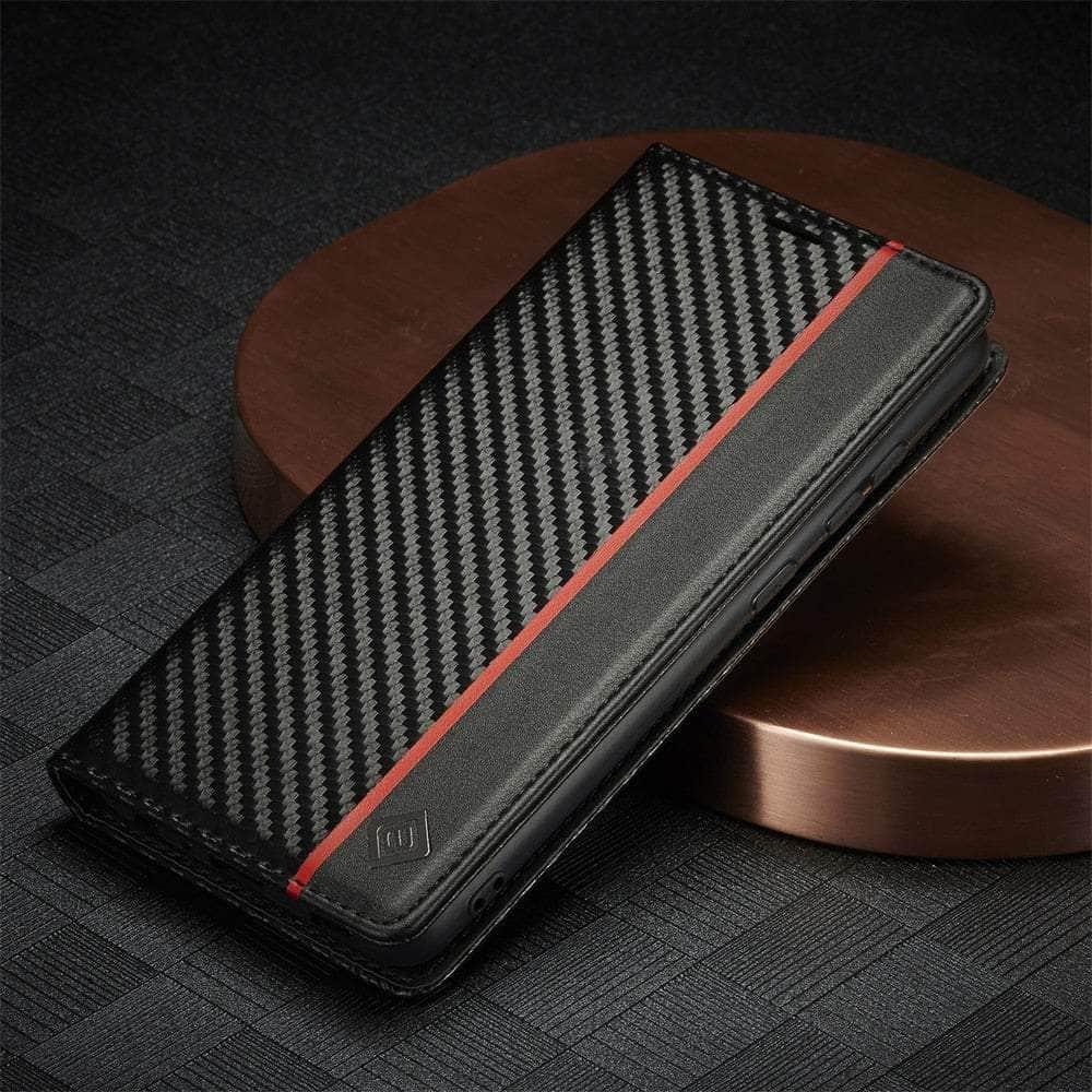 Carbon Fiber Vegan Leather Galaxy A14 Case