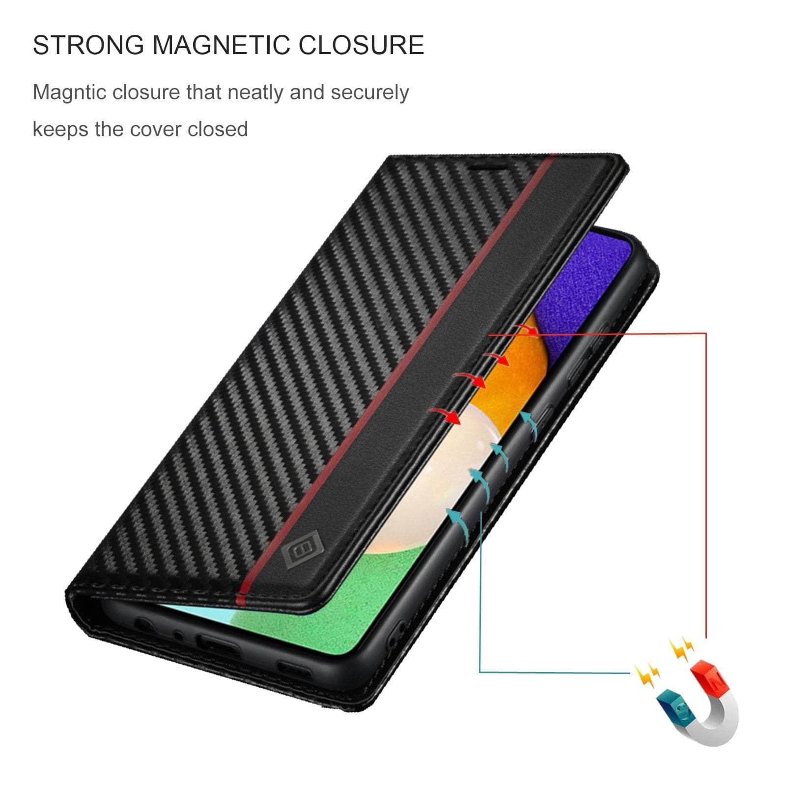 Carbon Fiber Vegan Leather Galaxy A34 Case