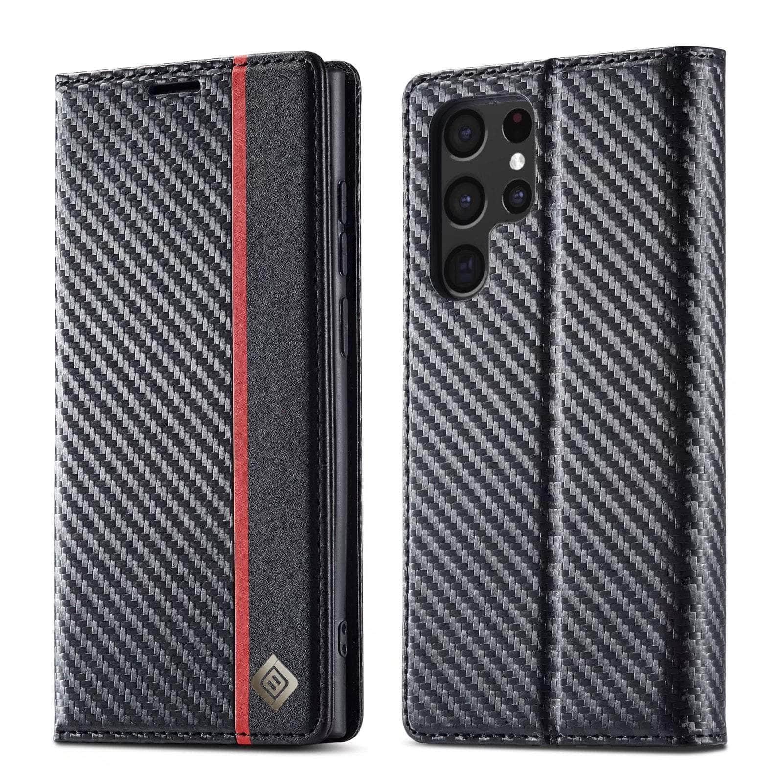 Carbon Fiber Vegan Leather Galaxy A54 Case