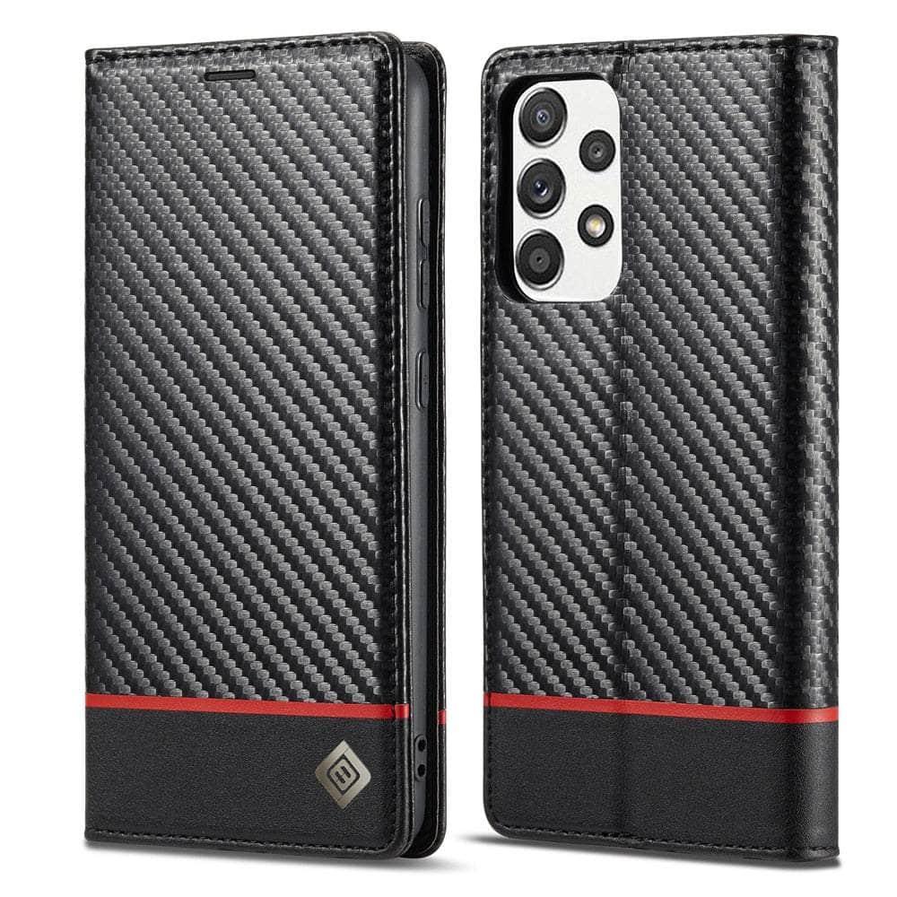 Carbon Fiber Vegan Leather Galaxy A54 Case