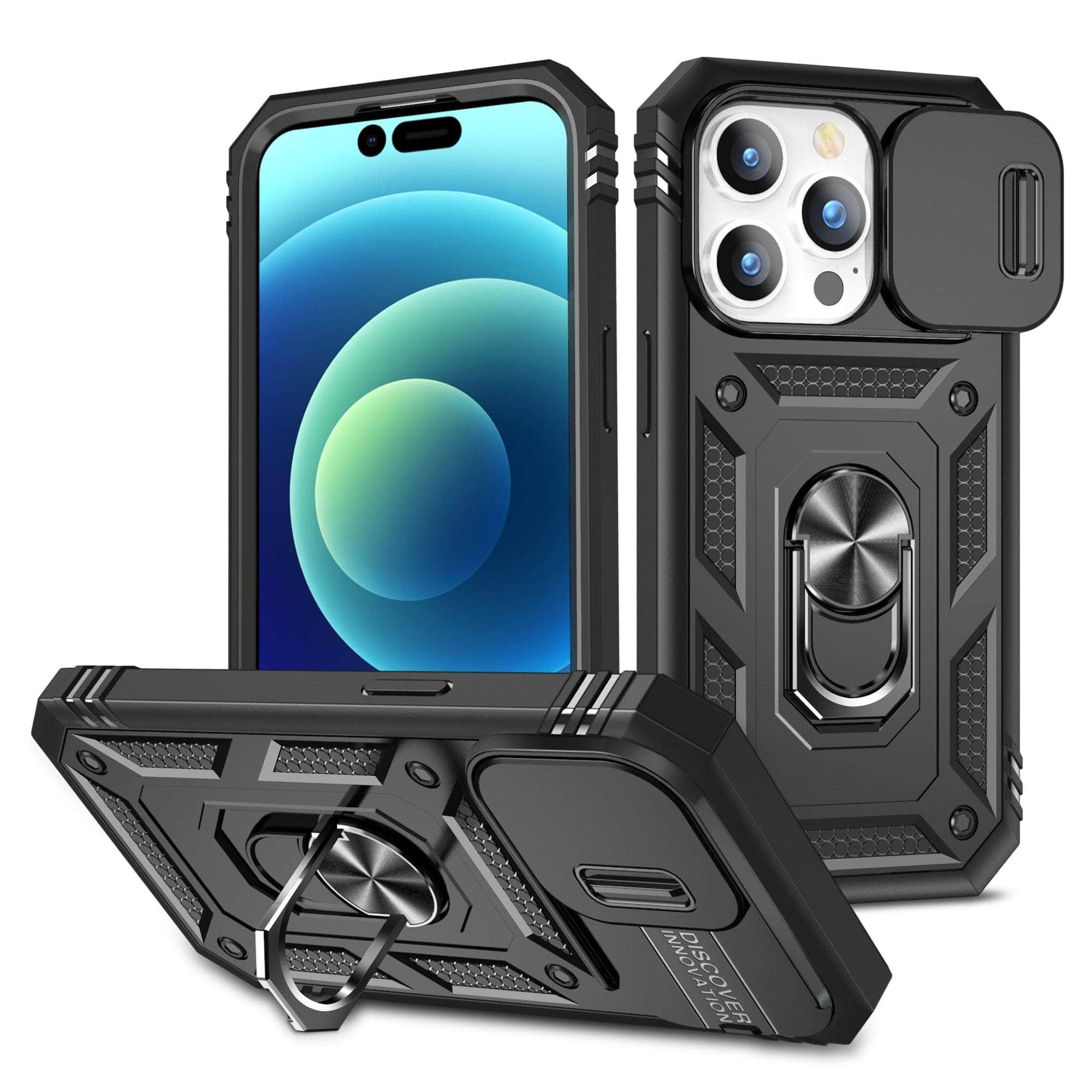 Casebuddy Black / iPhone 15 iPhone 15 Armor Designed Shockproof Rugged Military Case