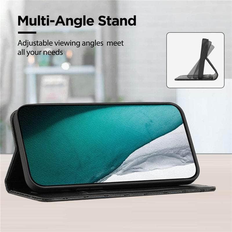 Casebuddy Embossing Samsung Galaxy A24 Vegan Leather Wallet