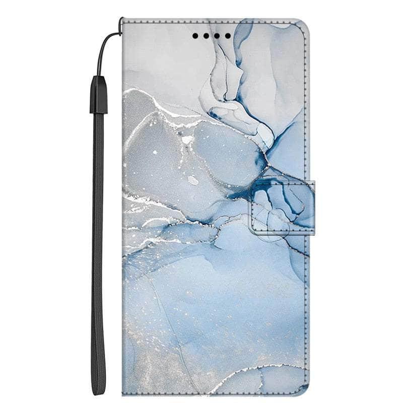 Casebuddy 13 / Case & Strap / For Galaxy A34 5G Galaxy A34 Marble Leather Case