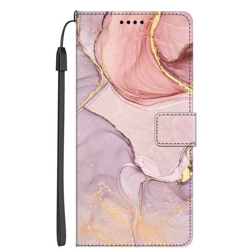 Casebuddy 7 / Case & Strap / For Galaxy A34 5G Galaxy A34 Marble Leather Case
