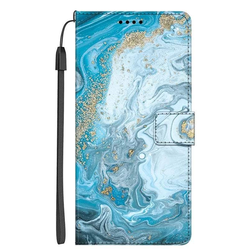 Casebuddy 19 / Case & Strap / For Galaxy A34 5G Galaxy A34 Marble Leather Case