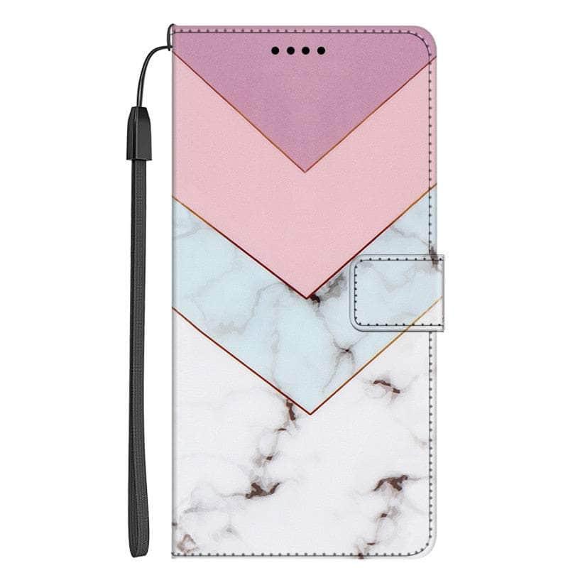Casebuddy 25 / Case & Strap / For Galaxy A34 5G Galaxy A34 Marble Leather Case