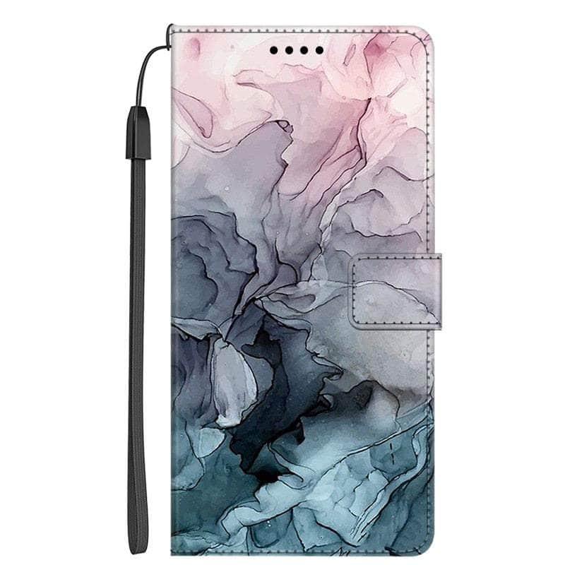 Casebuddy 16 / Case & Strap / For Galaxy A34 5G Galaxy A34 Marble Leather Case