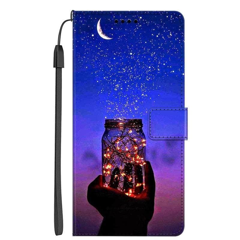 Casebuddy 4 / Case & Strap / For Galaxy A34 5G Galaxy A34 Marble Leather Case
