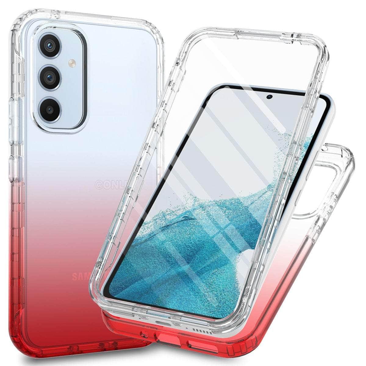 Casebuddy Red / For Galaxy A34 Galaxy A34 Military-Grade 360 Full Body Cover
