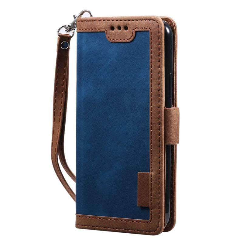 Casebuddy Dark Blue / For Galaxy A54 5G Galaxy A54 Leather Flip Wallet Case