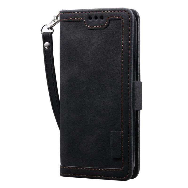 Casebuddy Black / For Galaxy A54 5G Galaxy A54 Leather Flip Wallet Case