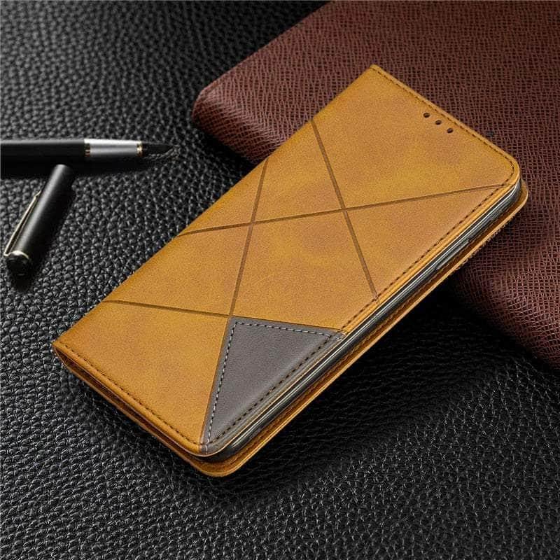 Casebuddy Yellow / For Galaxy A54 5G Galaxy A54 Magnetic Wallet Leather Flip Cover