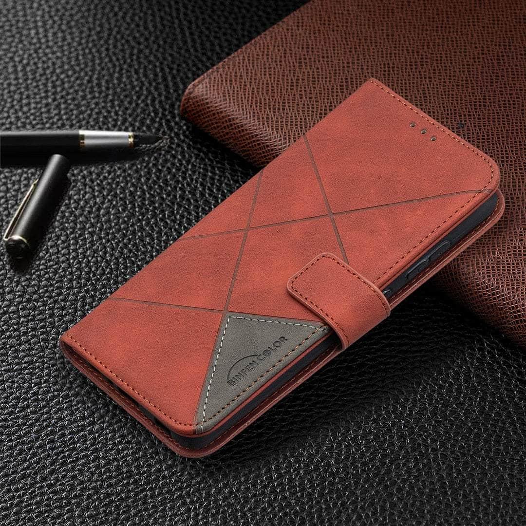 Casebuddy Galaxy A54 / Brown Galaxy A54 Wallet Flip Leather Case