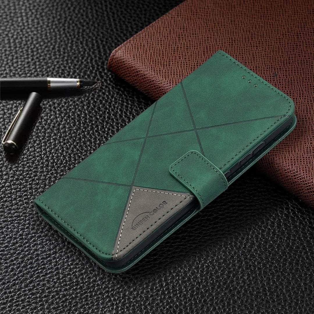 Casebuddy Galaxy A54 / Green Galaxy A54 Wallet Flip Leather Case