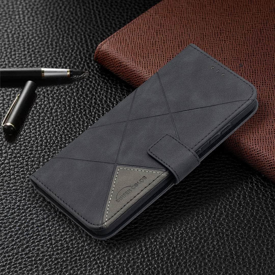 Casebuddy Galaxy A54 / Black Galaxy A54 Wallet Flip Leather Case