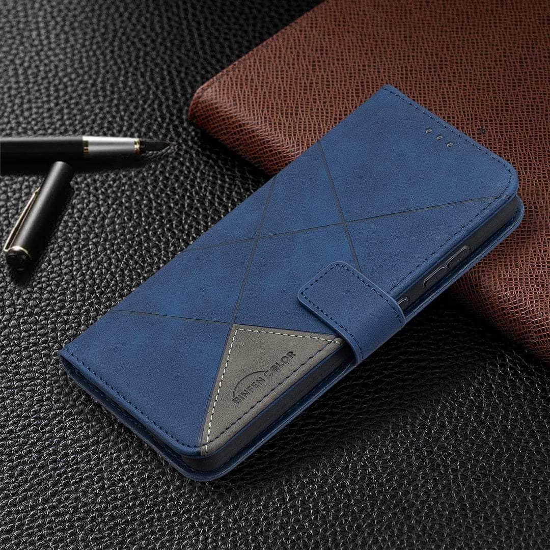 Casebuddy Galaxy A54 / Blue Galaxy A54 Wallet Flip Leather Case