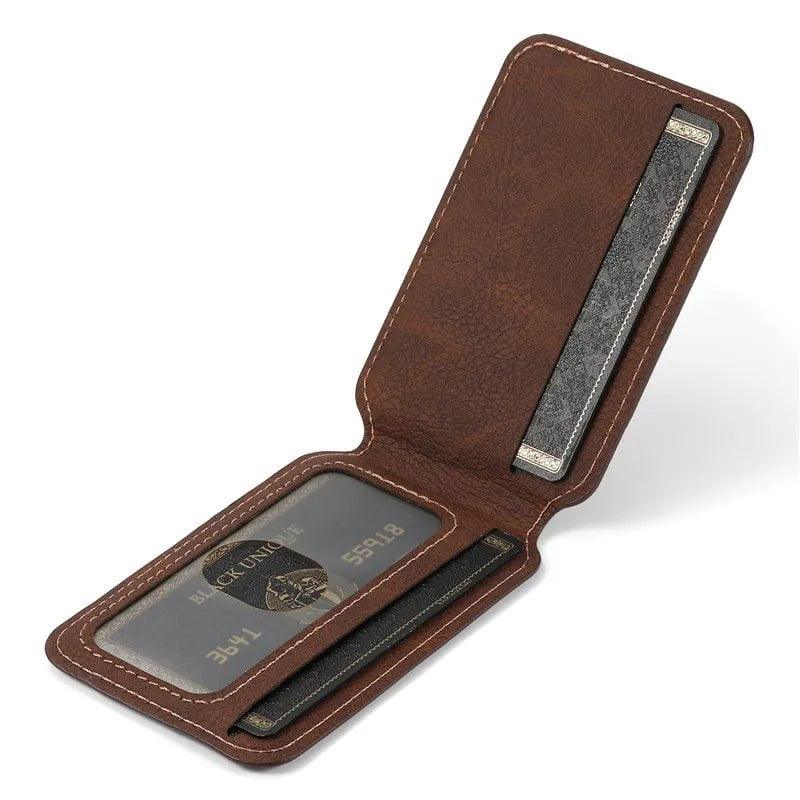 Galaxy S24 Plus Card Holder Vegan Leather Magnetic Pocket