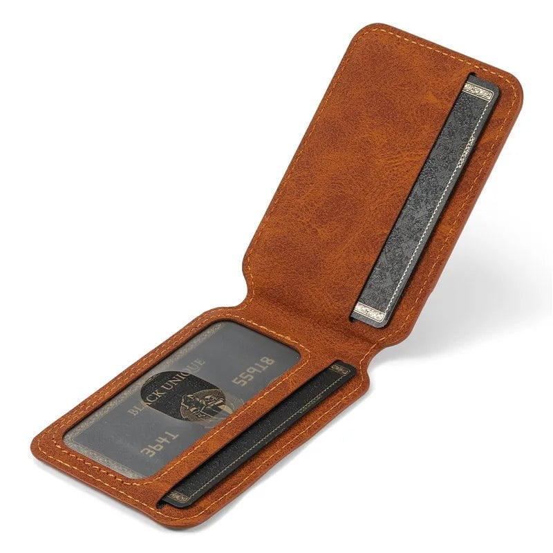 Galaxy S24 Plus Card Holder Vegan Leather Magnetic Pocket