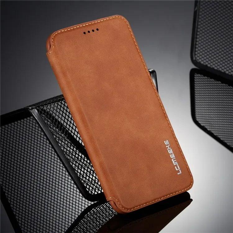 Casebuddy Coffee / For S24 Plus Galaxy S24 Plus Leather Stand Cover