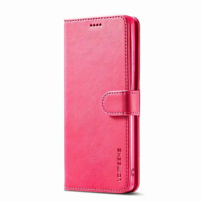 Casebuddy Red / For Samsung S24Plus Galaxy S24 Plus Wallet Leather Cover
