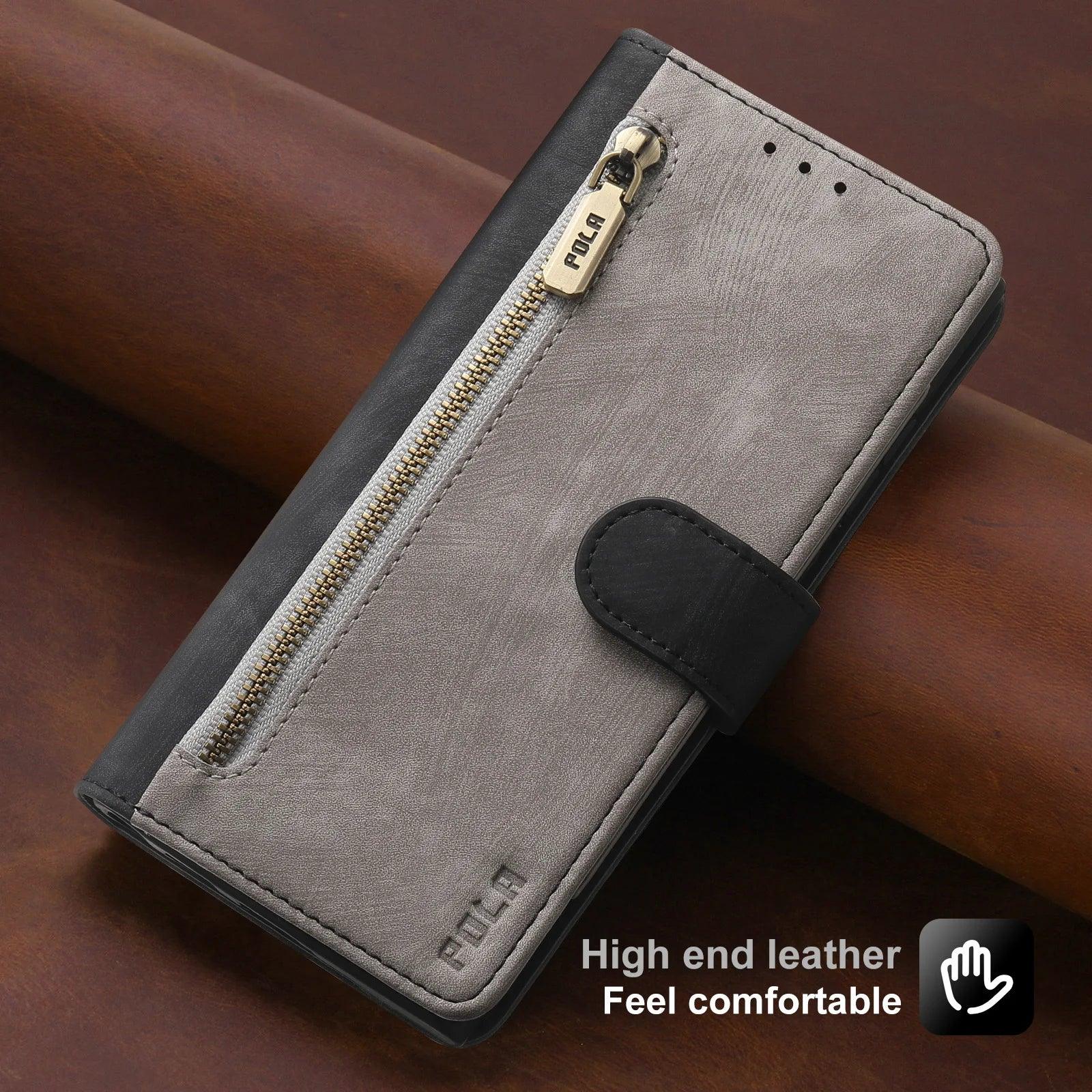 Casebuddy Grey or Black / Galaxy S24 Ultra Galaxy S24 Ultra Anti-Theft Brush Leather Case