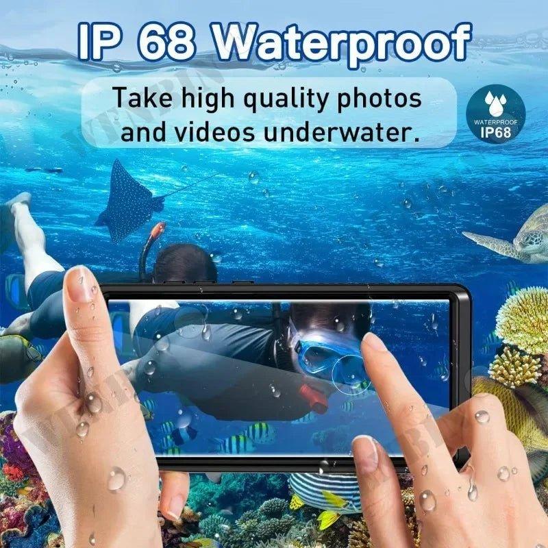 Casebuddy Black / Samsung S24 Ultra Galaxy S24 Ultra IP68 Waterproof Case