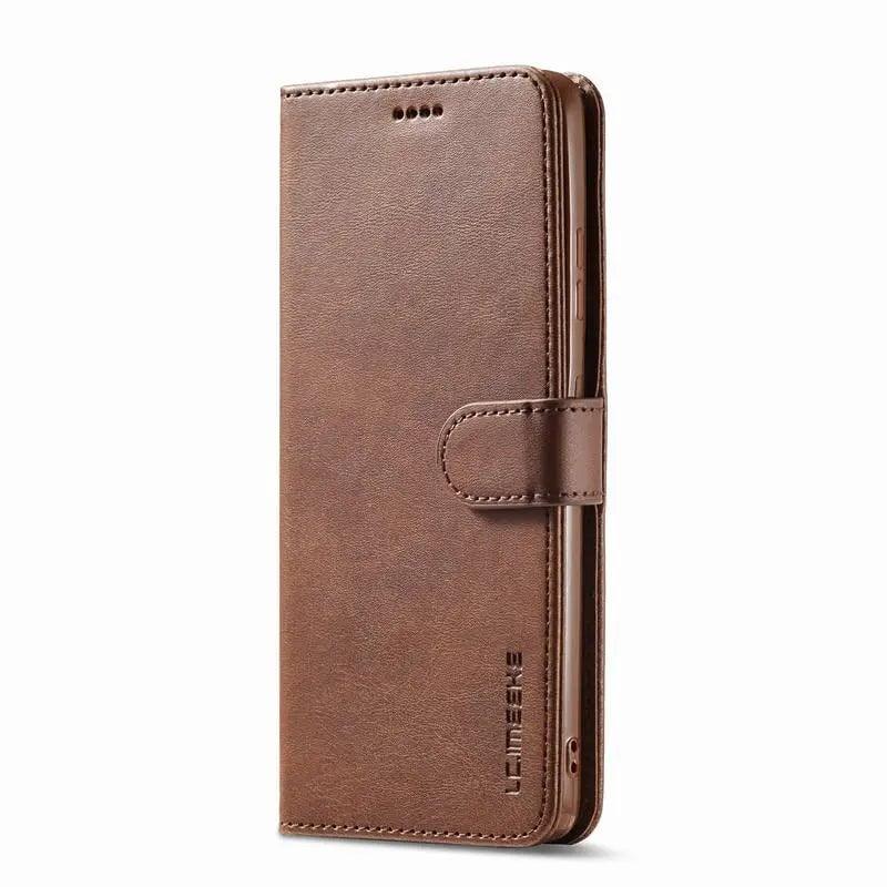 Casebuddy Brown / For Samsung S24 Galaxy S24 Wallet Leather Cover