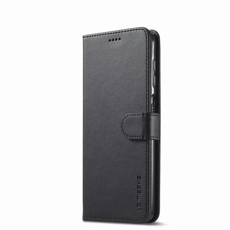 Casebuddy Black / Samsung S24 Galaxy S24 Wallet Vegan Leather Cover