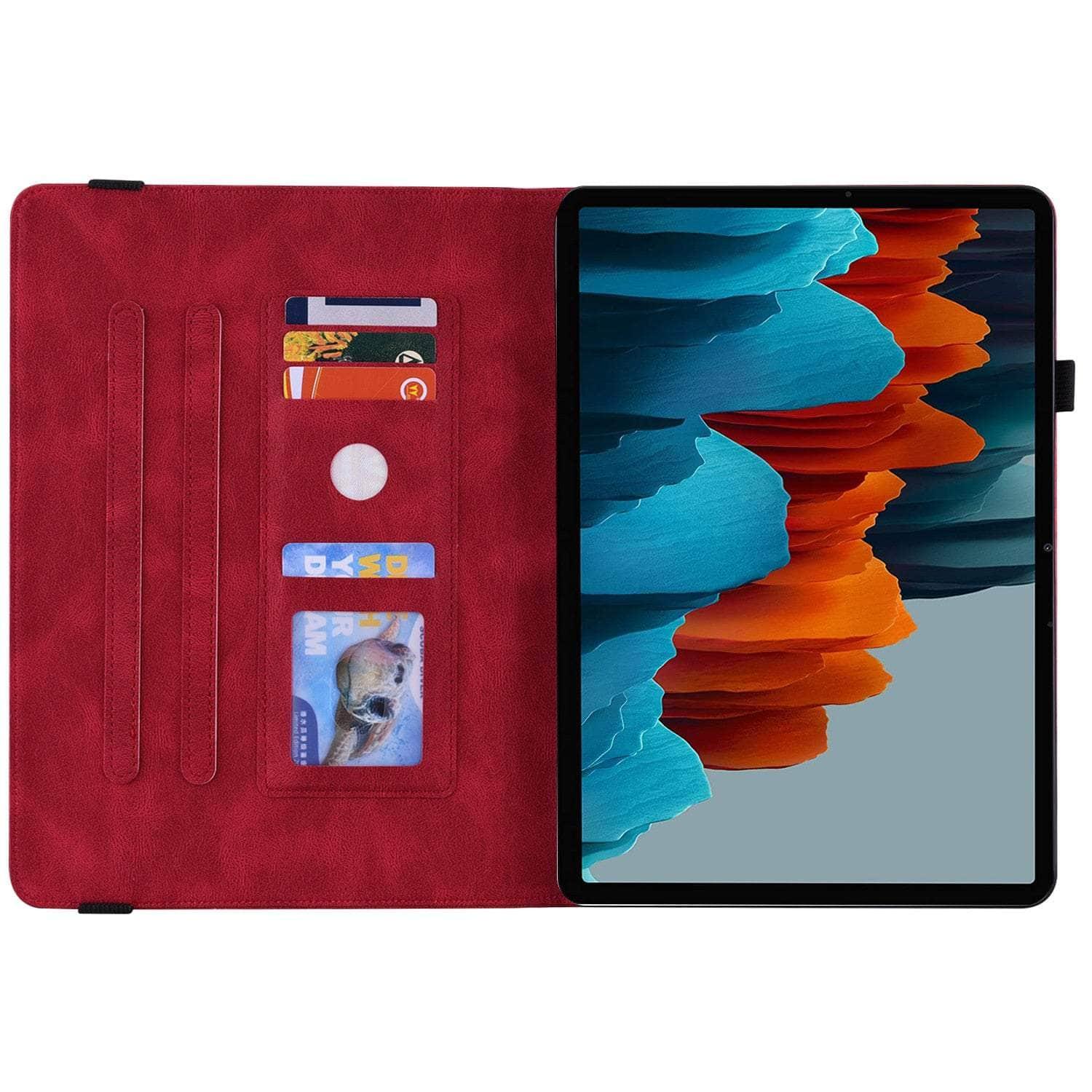 Casebuddy Galaxy Tab S9 2023 Vegan Leather Butterfly Cover