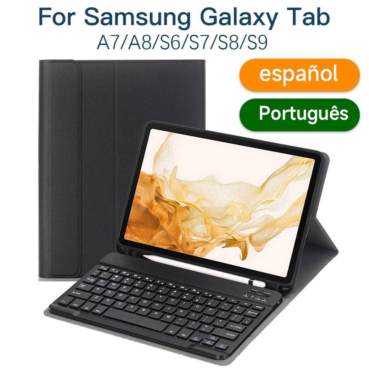 Casebuddy Black / English S9 11 Galaxy Tab S9 Bluetooth Keyboard Case