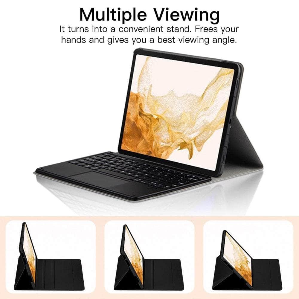 Casebuddy Black / English S9 Plus Galaxy Tab S9 Plus Bluetooth Keyboard Case